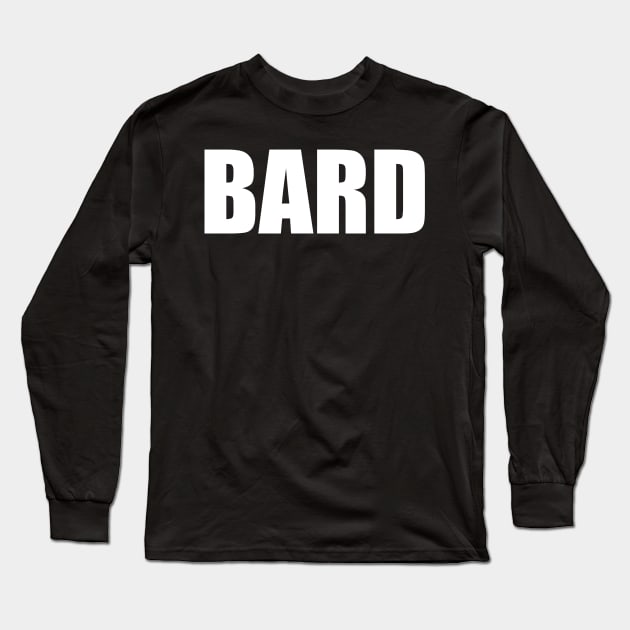 Bard Long Sleeve T-Shirt by DMcK Designs